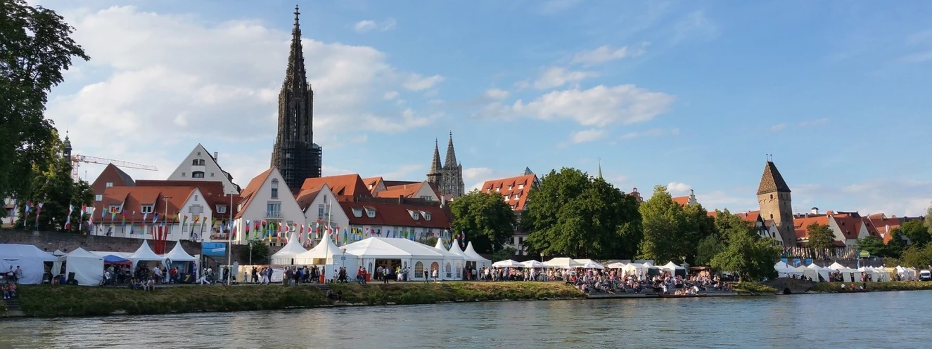 Das Donaufest auf der Ulmer Seite