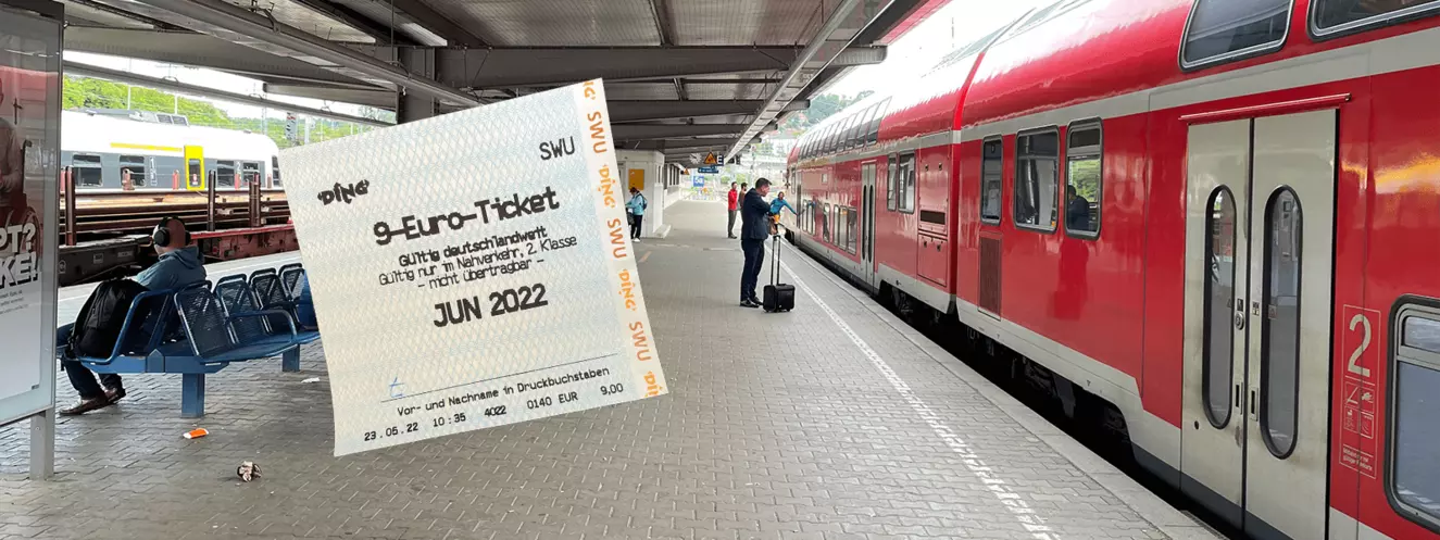 9-Euro-Ticket Ulmer Hauptbahnhof