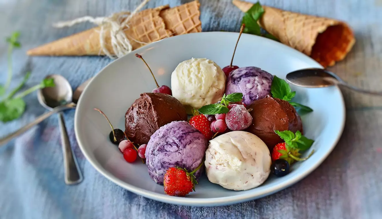 Eiscreme, Eis