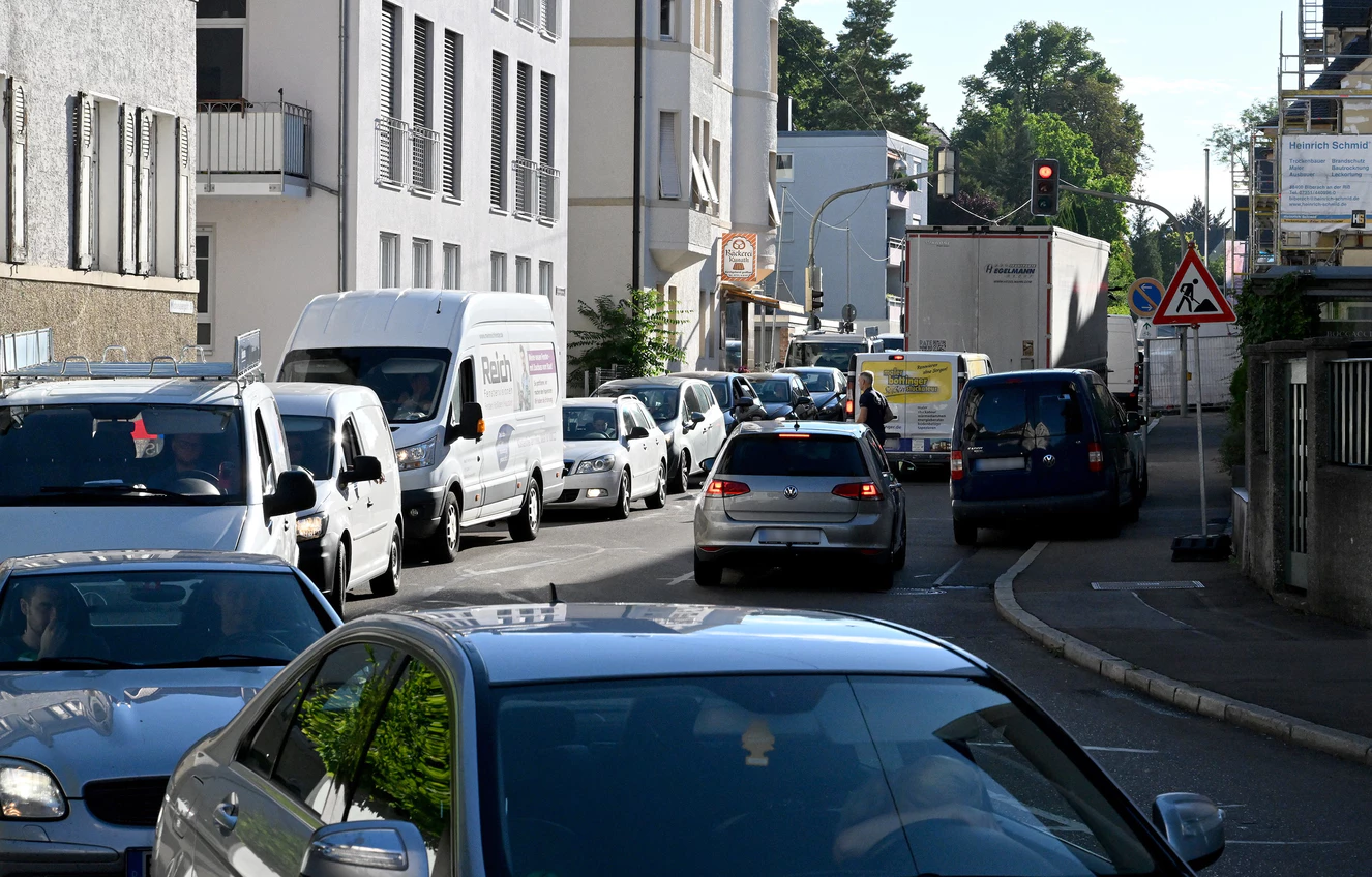B10 Ulm – Sperrung führt zu großem Stau — © Thomas Heckmann