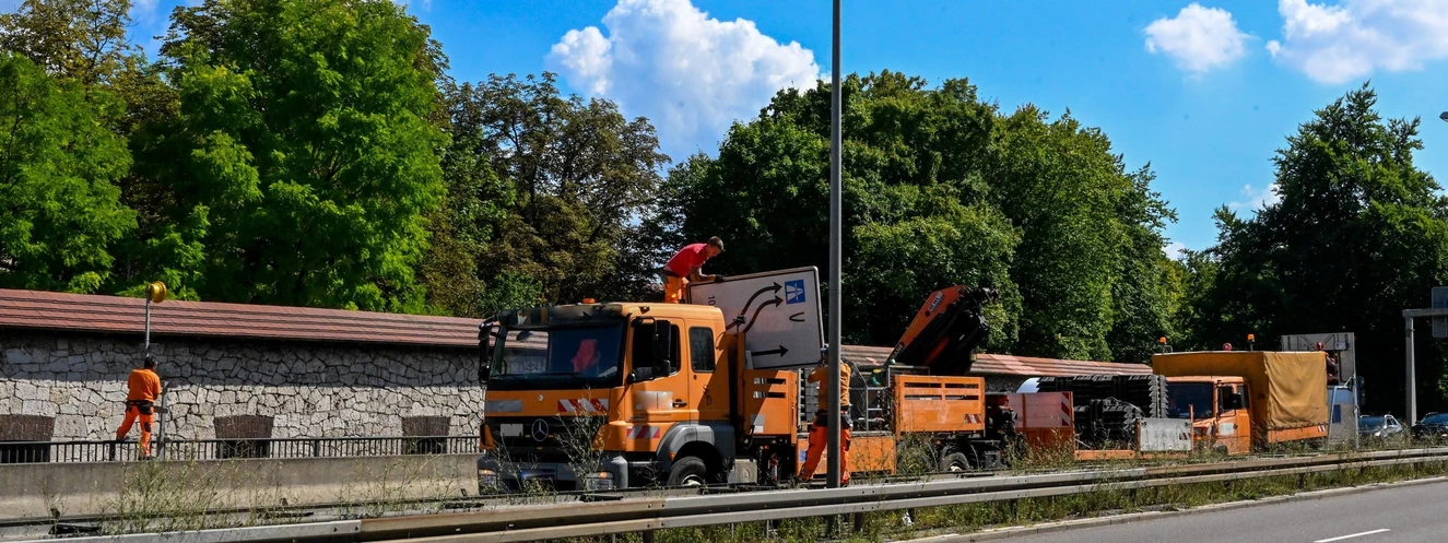 B10, Ulm, Sperrung, Stau — © Thomas Heckmann