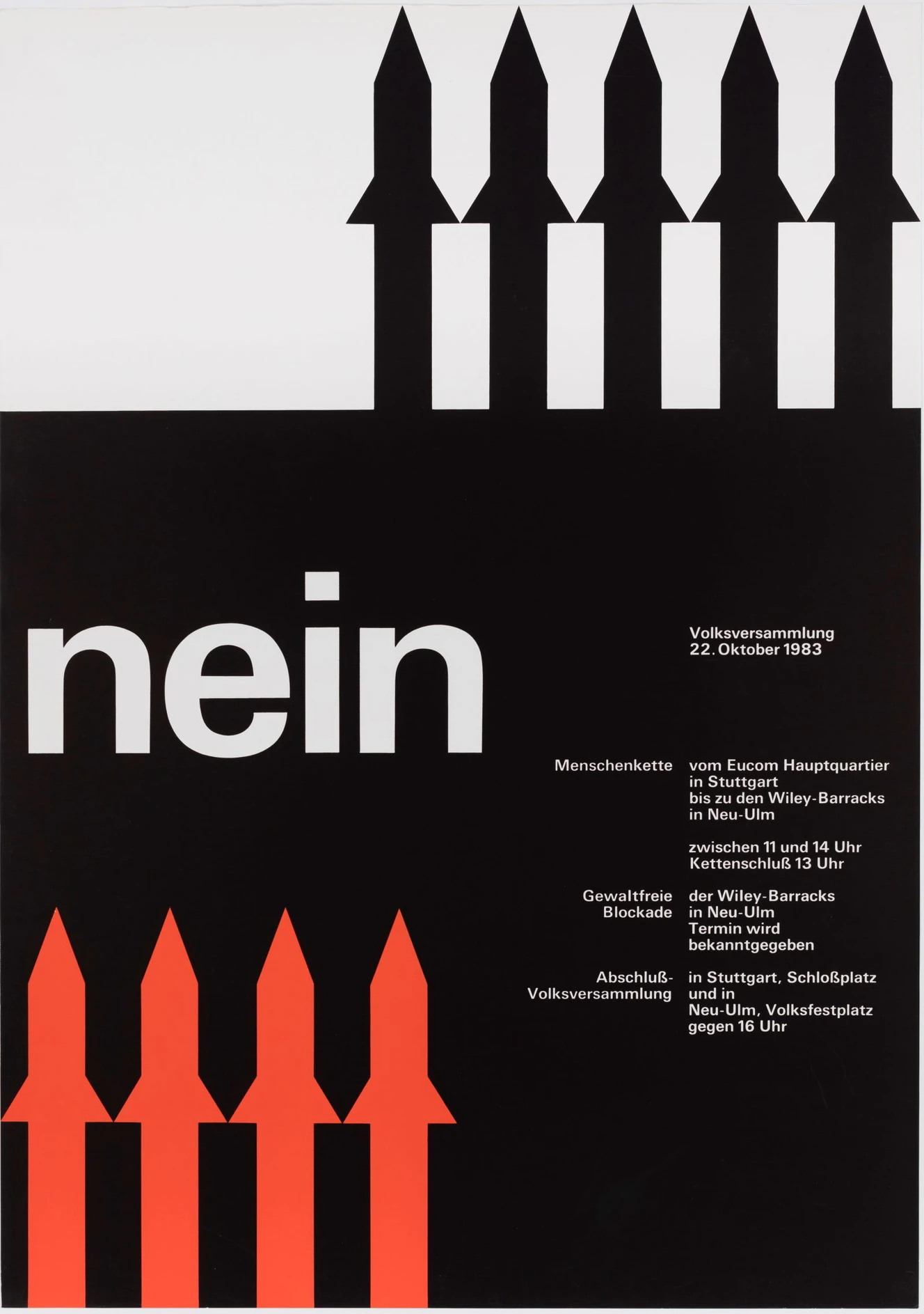 Otl-Aicher-Nein-Volksversammlung-1983-c-Florian-Aicher-HfG-Archiv-Museum-Ulm-1600x2274.jpg — © Olt Aicher/Museum Ulm
