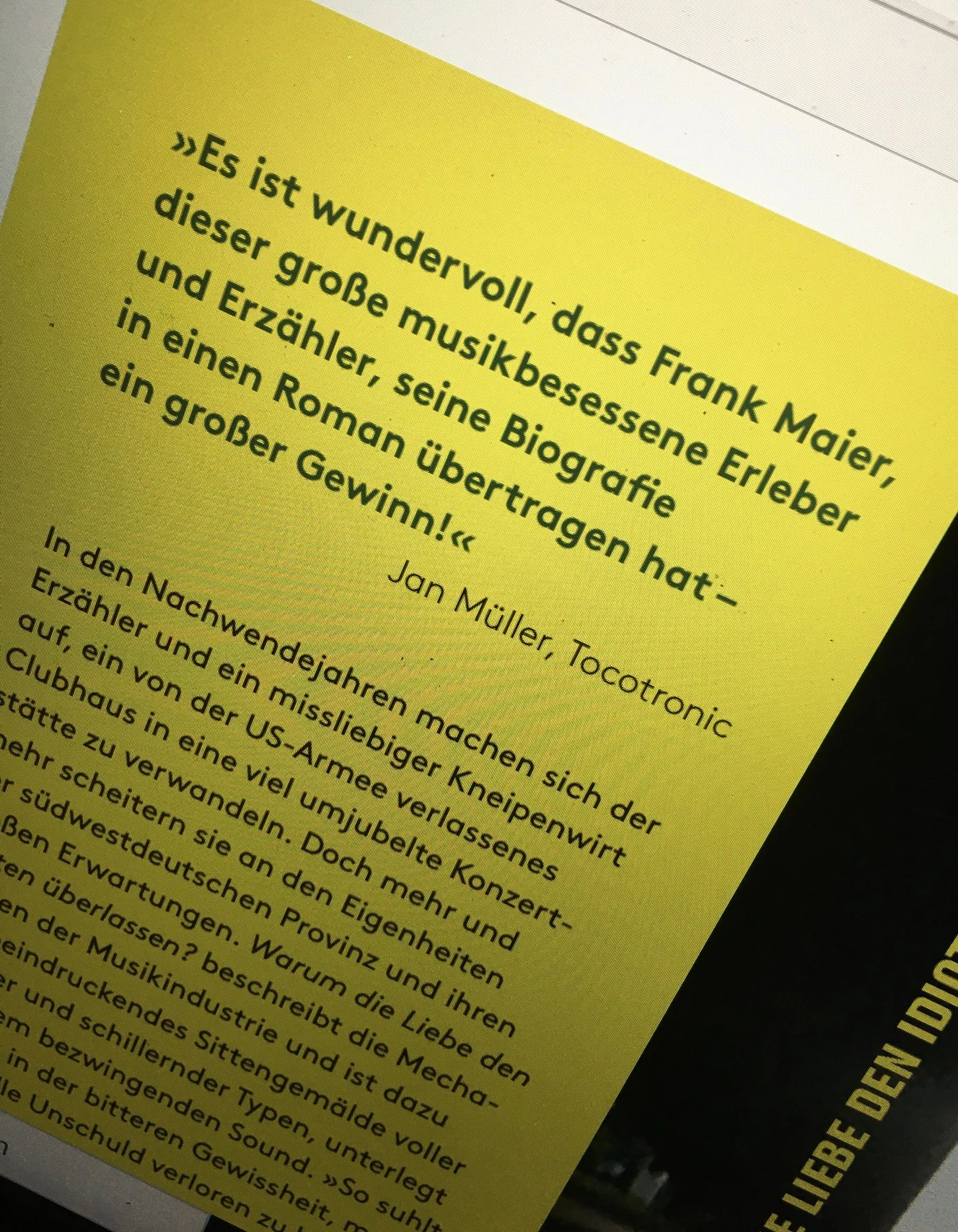 "Warum die Liebe den Idioten überlassen?" von Frank Maier — © "Warum die Liebe den Idioten überlassen?" von Frank Maier