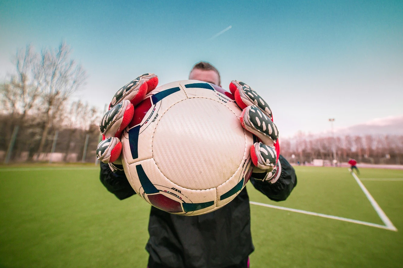 Ein Fussball Torwart