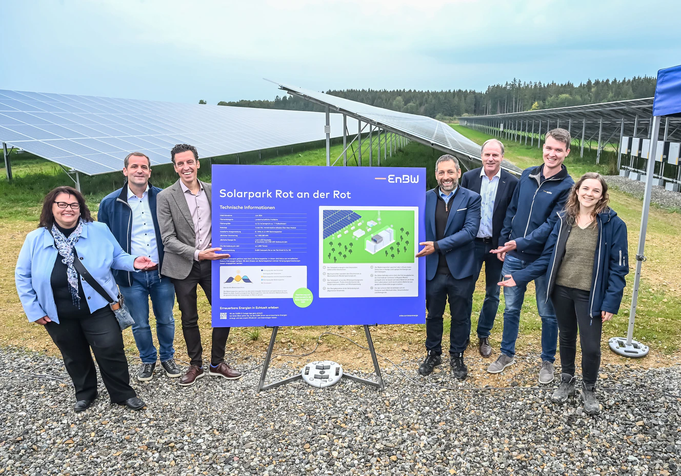 EnBW Solarpark Haslach in Rot an der Rot - Eröffnung — © EnBW/Uli Deck