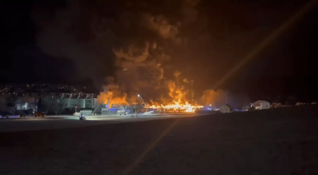 Großbrand in Allmendingen bei Burgmaier