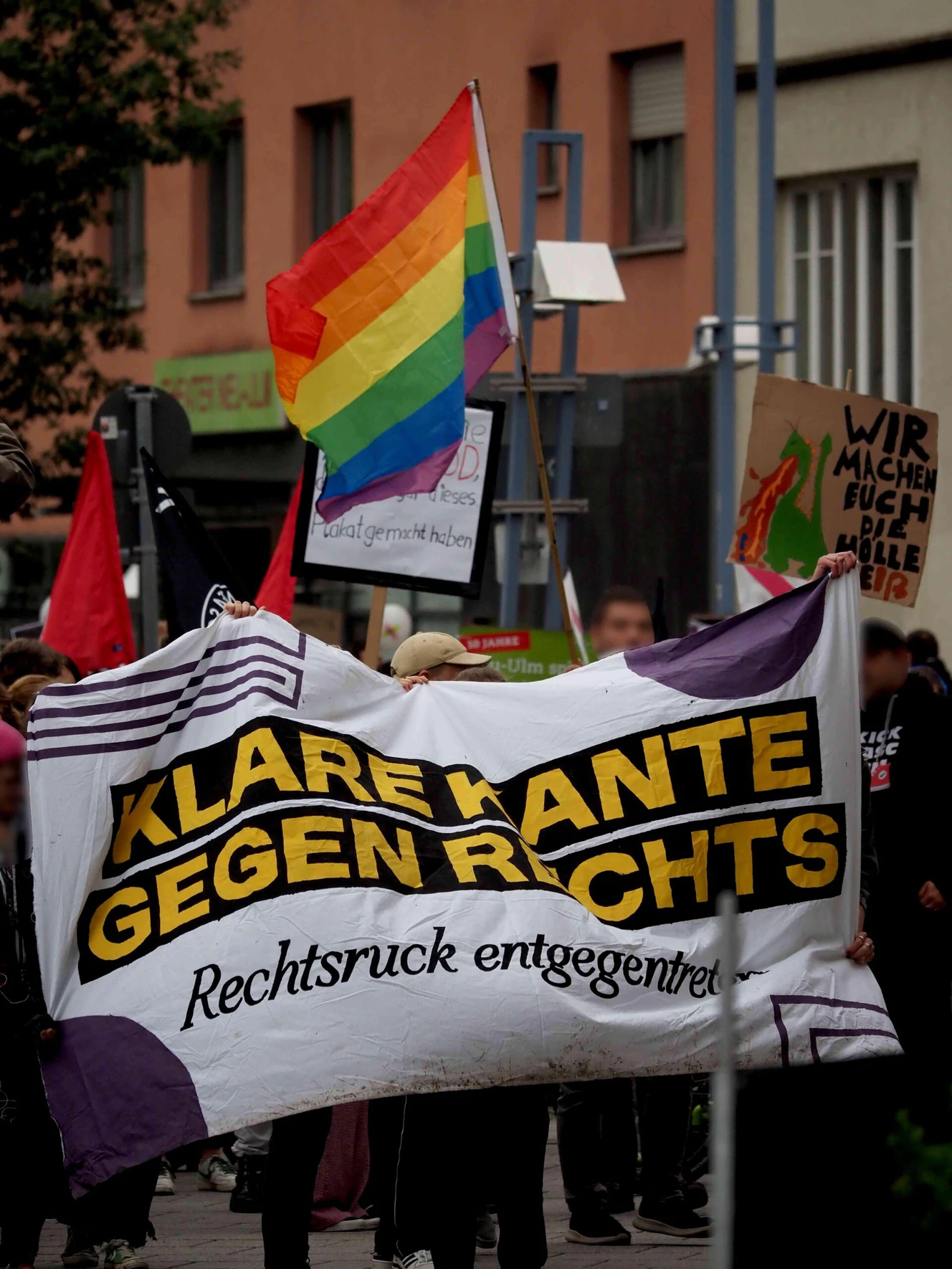Demonstration gegen AfD-Veranstaltung in Neu-Ulm — © Ulmer Bündnis gegen Rechts