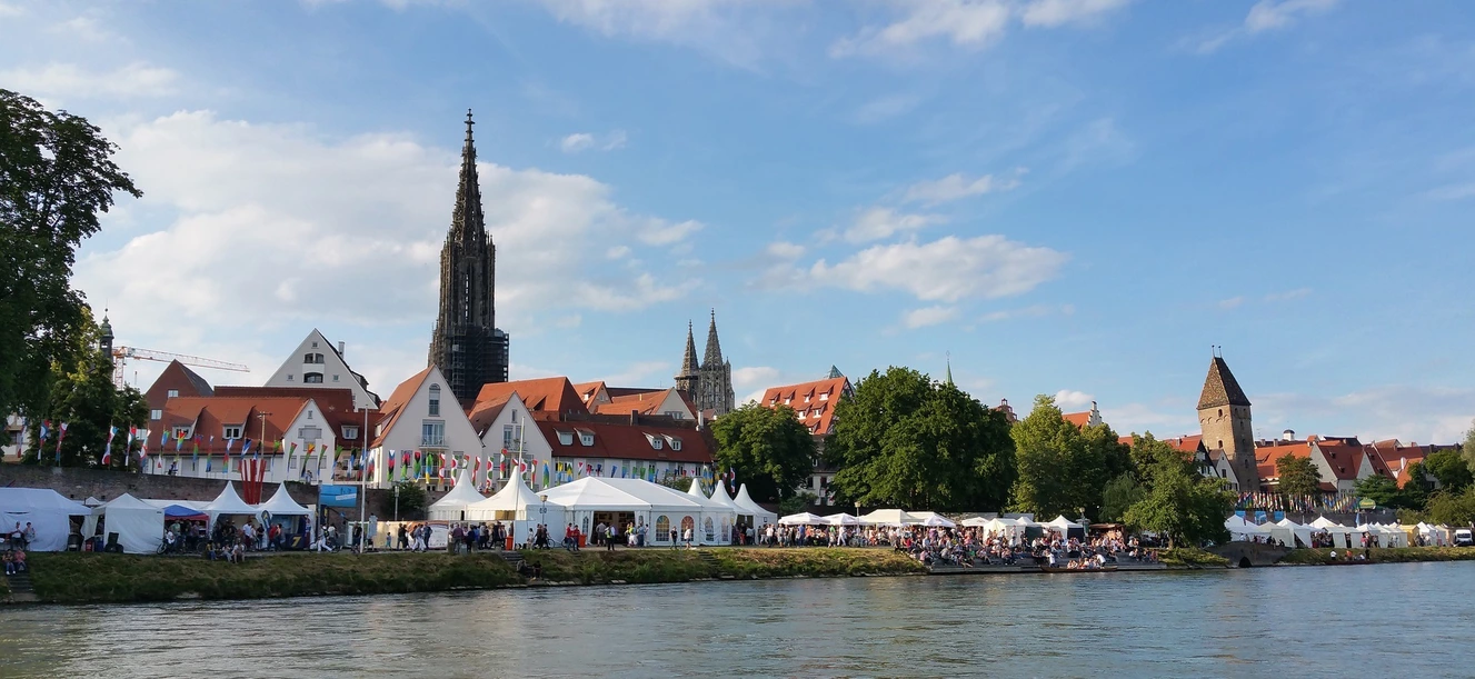 Das Donaufest auf der Ulmer Seite