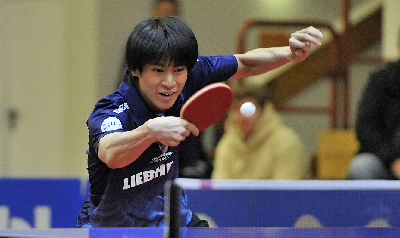 der Tischtennisspieler Shunsuke Togami des TTF Liebherr Ochsenhausen
