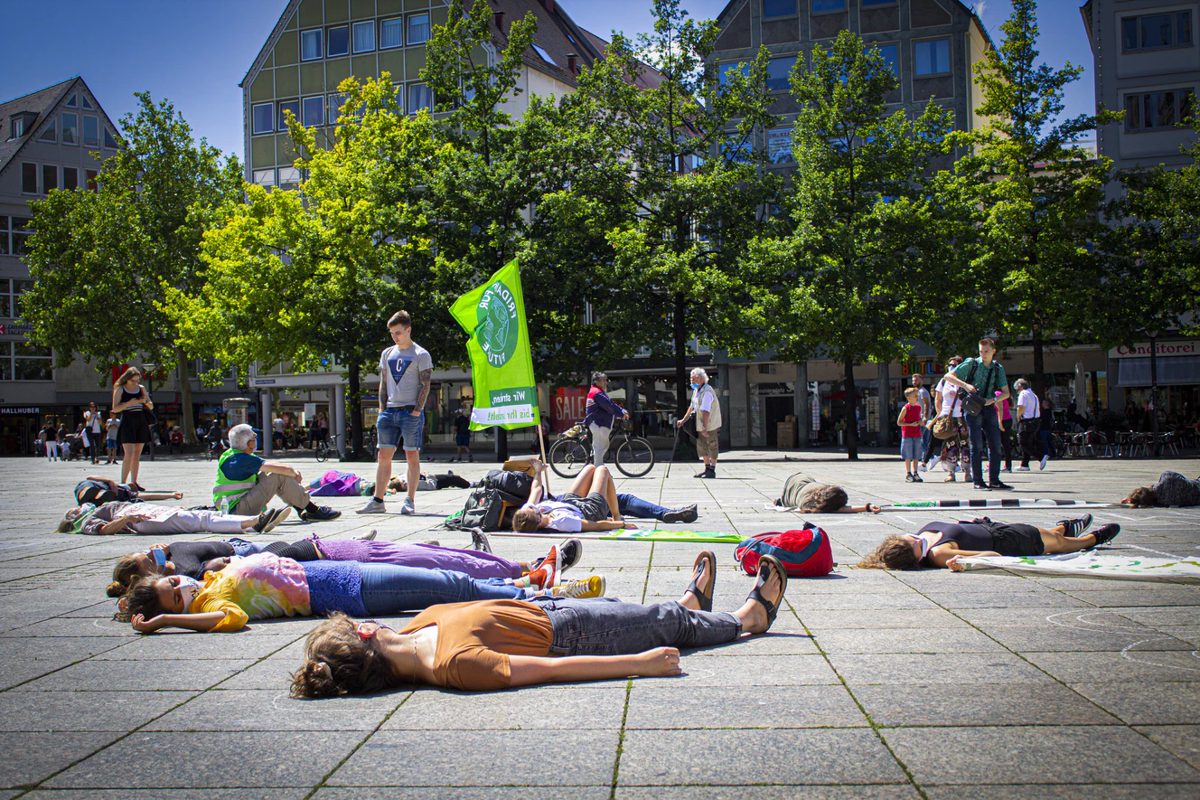 Fridays for Future Demonstration auf dem Münsterplatz