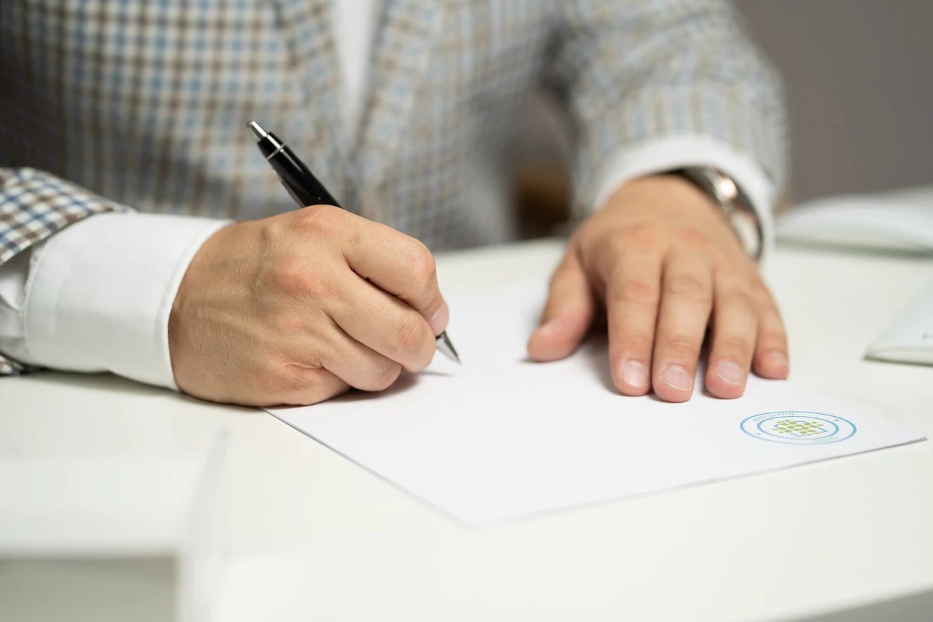 Mann, Schrift, unterschreiben, Unterschrift