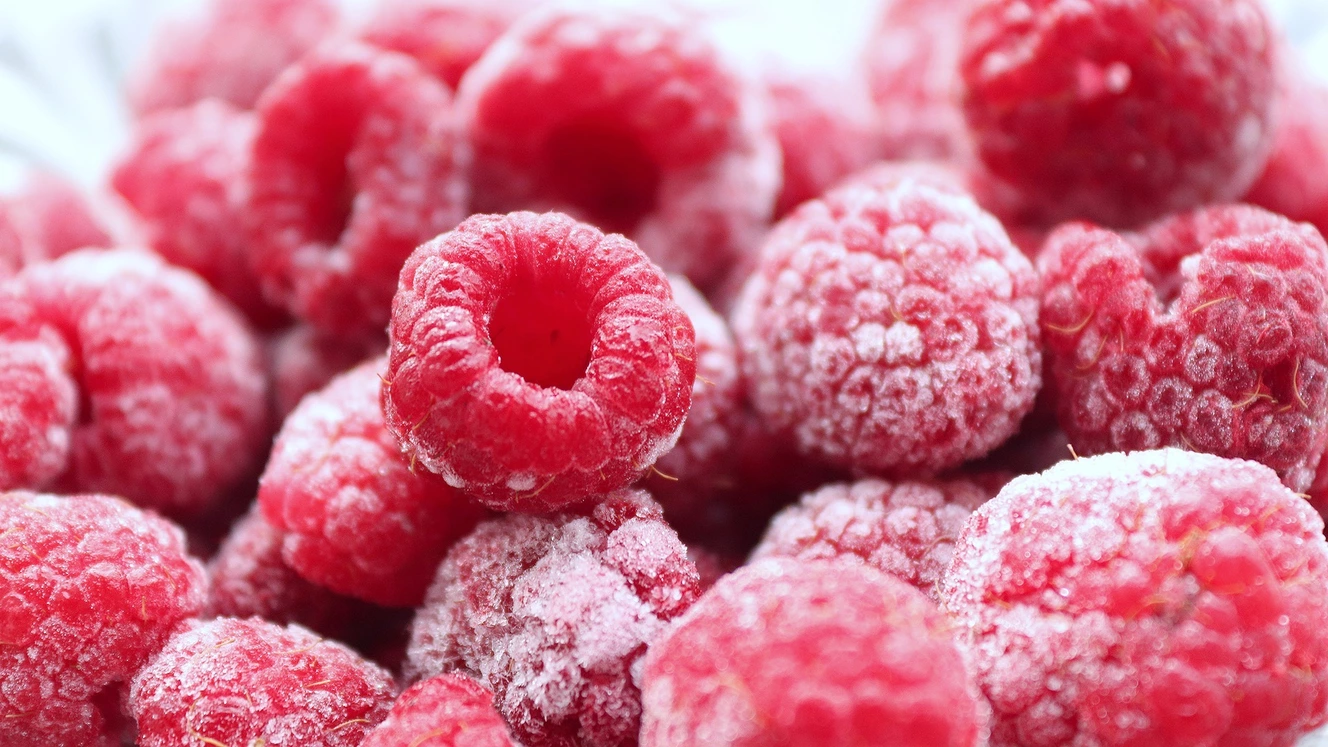 Tiefgekühlte Himbeeren 