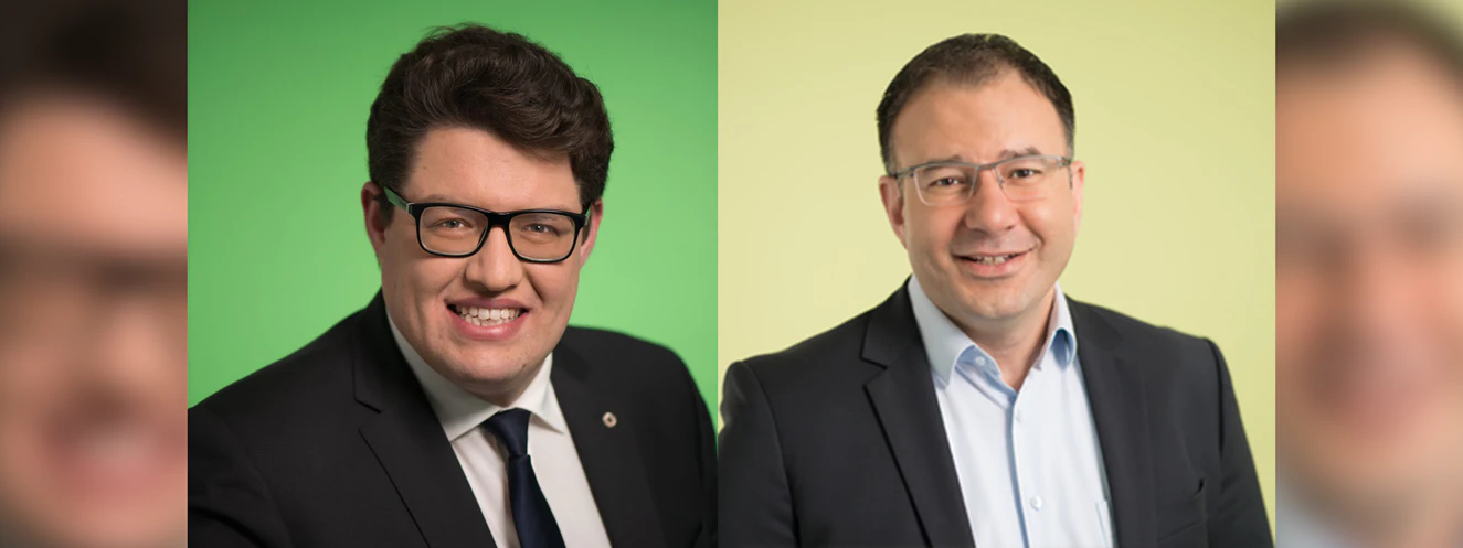 Michael Joukov-Schwelling und Masallah Dumlu — © Grüne Fraktion Ulm / Alb-Donau