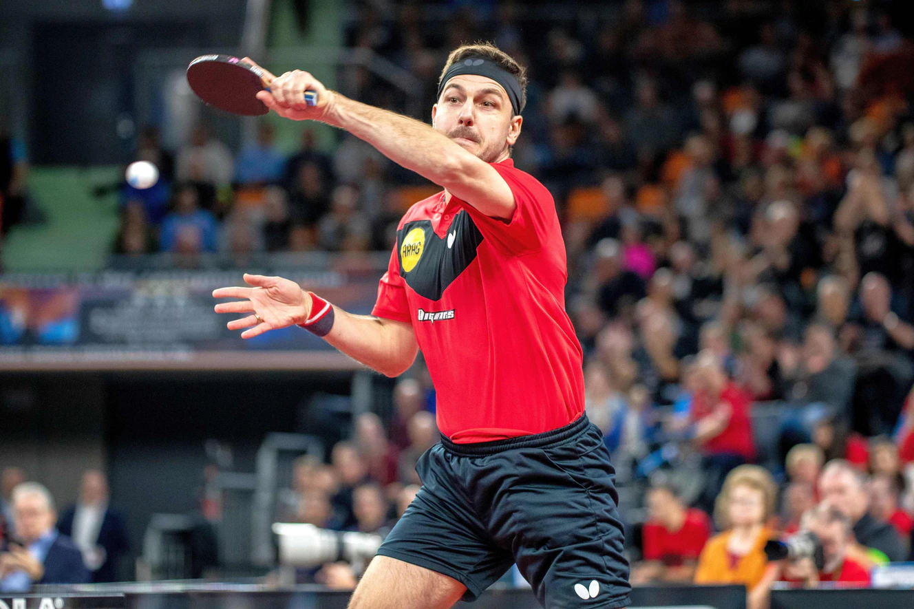 Tischtennisspieler Timo Boll von Borussia Düsseldorf — © Foto: BeLa Sportfoto