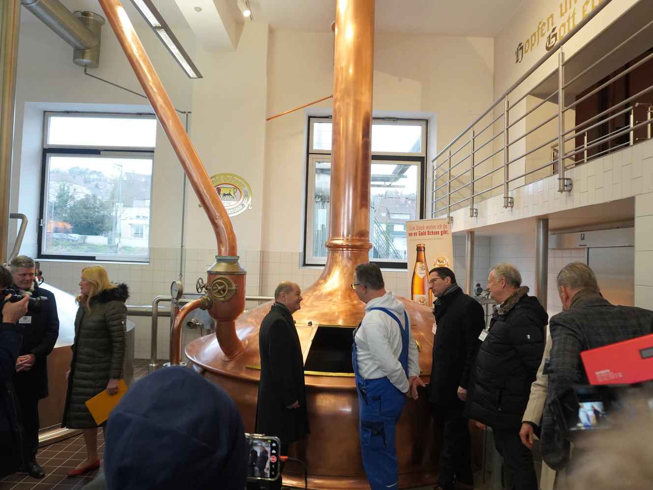 Olaf Scholz zu Besuch bei Gold Ochsen — © Archivbild