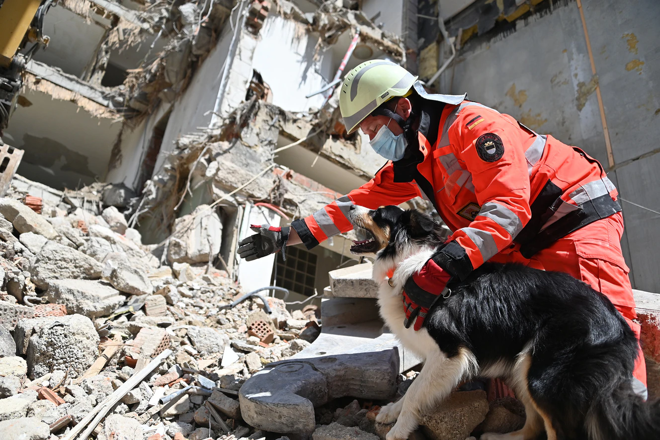Die Rettungshundestaffel im Einsatz — © BRH-Rettungshundestaffel Ulm e.V.