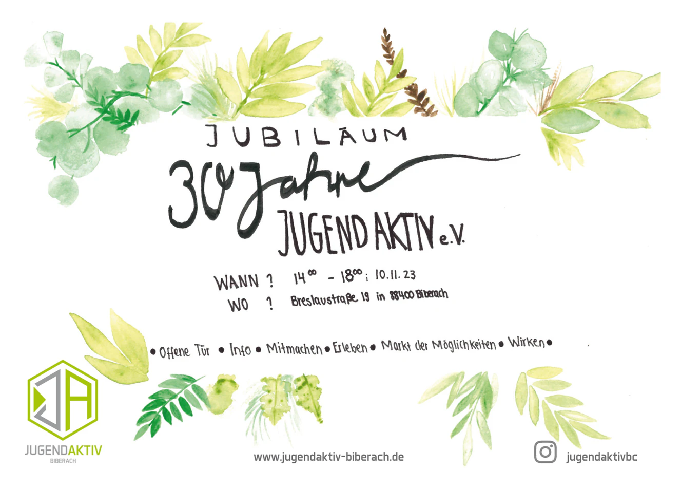 Jugend Aktiv e.V. – 30 Jahre Jugendarbeit in Biberach!