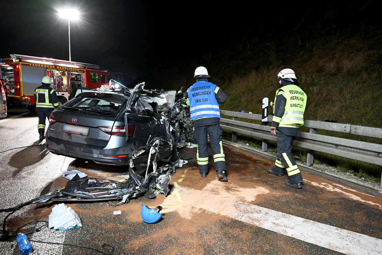 A8 Merklingen – Beifahrer stirbt auf der Autobahn — © Thomas Heckmann