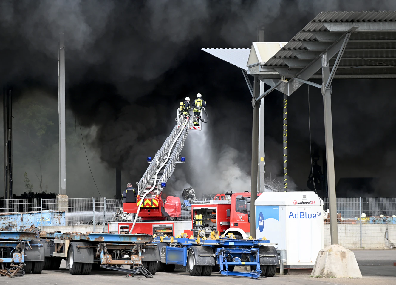Brand in Langenau — © Heckmann