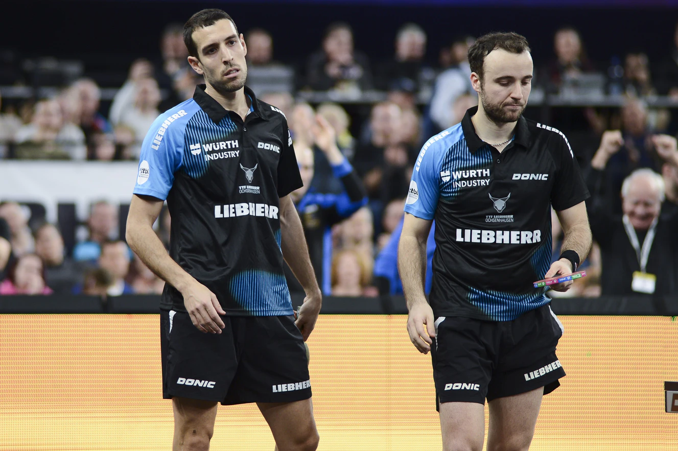Alvaro Robles und Simon Gauzy, TTF Liebherr Ochsenhausen — © Nicolai Schaal