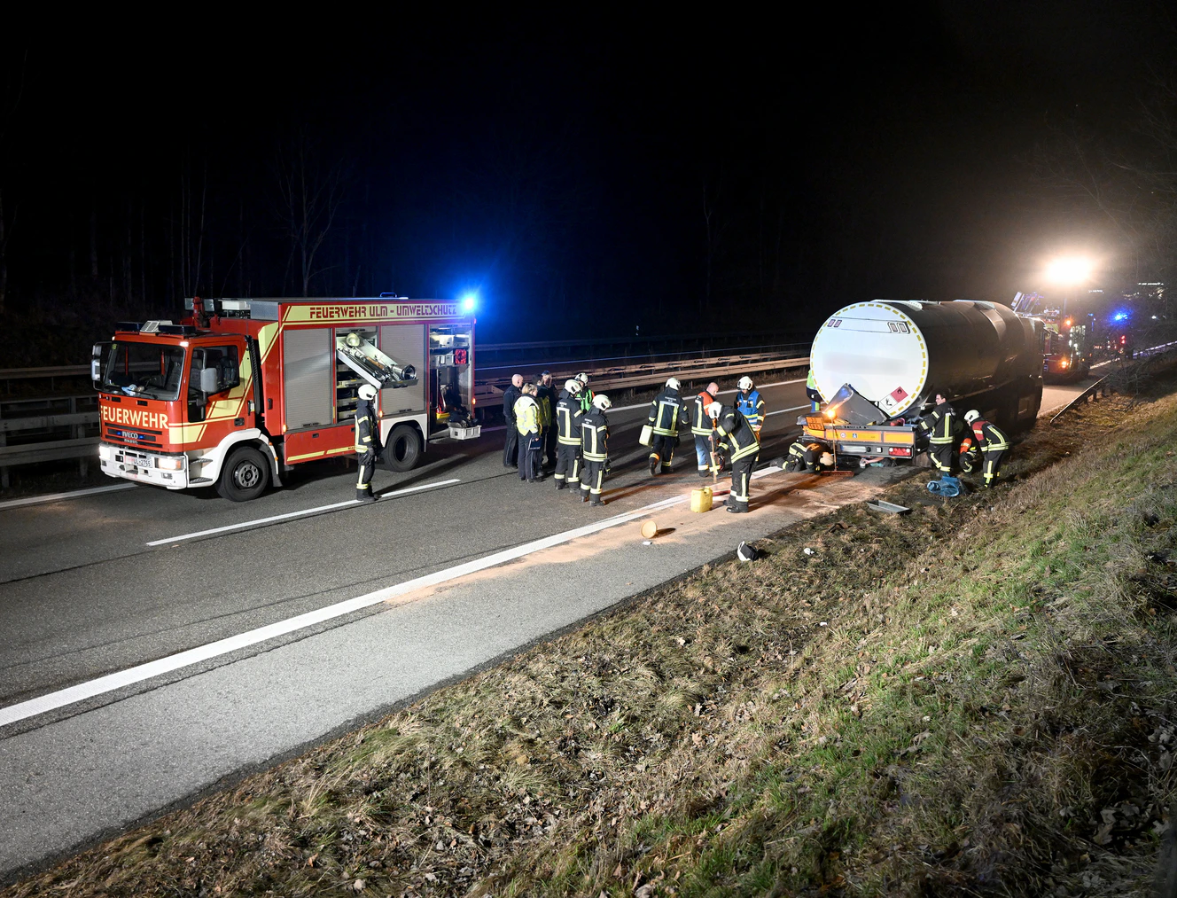 Unfall auf der A8 bei Ulm — © Thomas Heckmann
