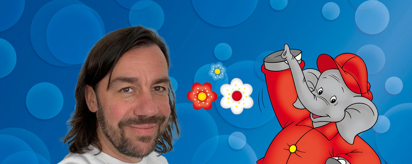 Die neue Stimme von Benjamin Blümchen: Matti Klemm — © Privat/Kiddinx