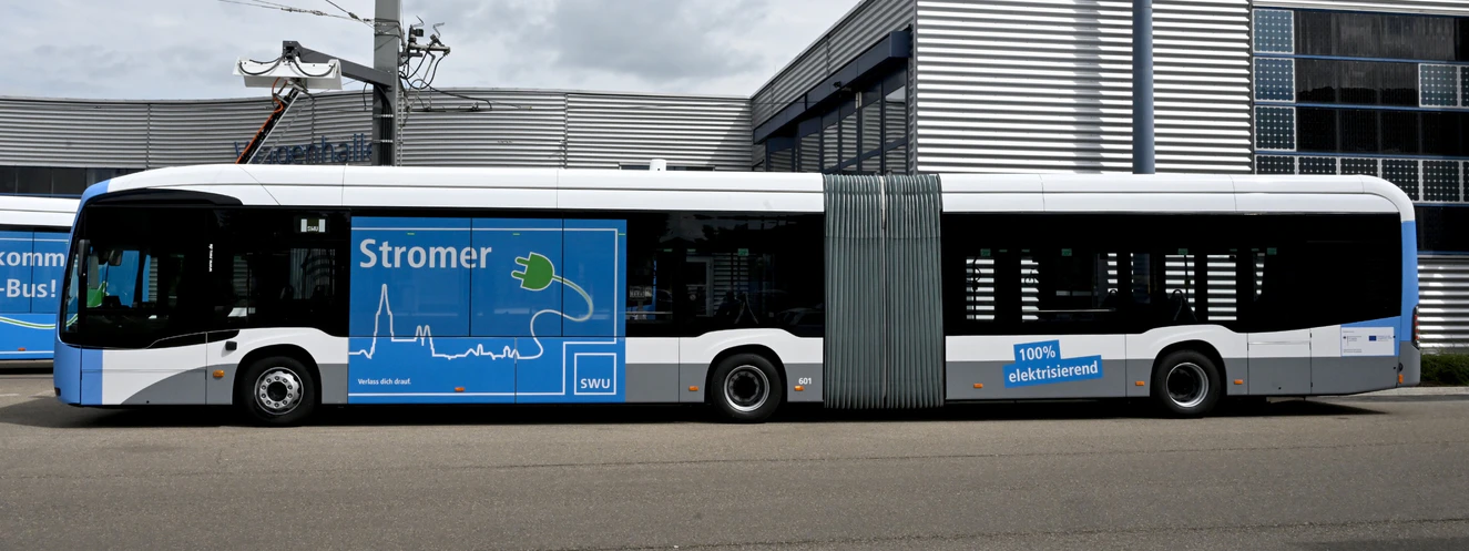 Ulm - Die ersten SWU-Busse fahren elektrisch — © Thomas Heckmann