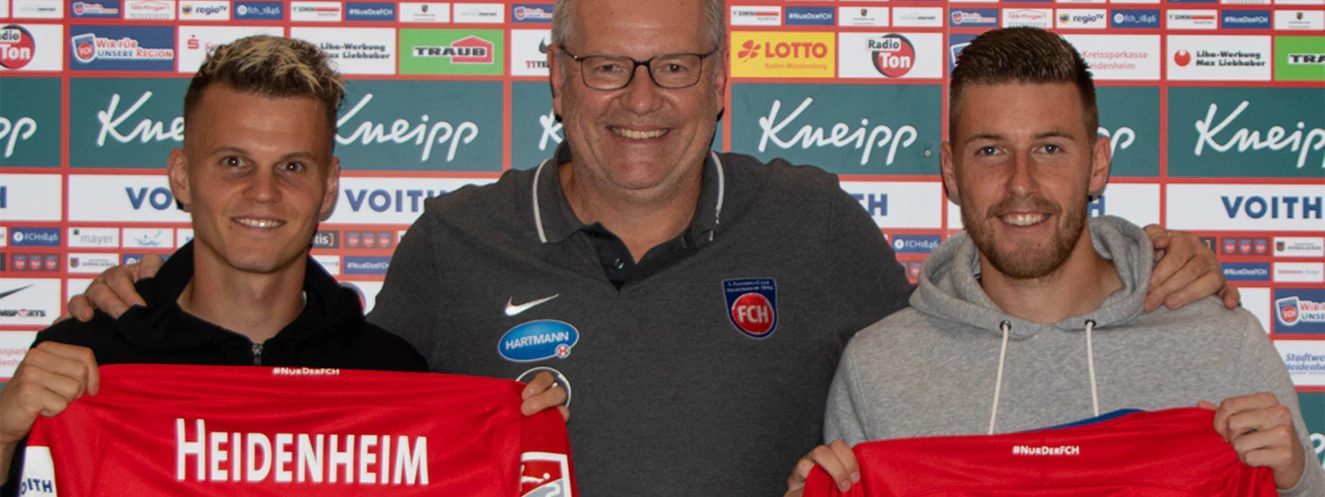 Die Neuzugänge des FC Heidenheim — © FCH