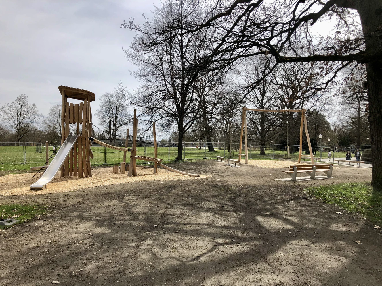 Neuer Spielplatz am Schöpfwerk in der Ulmer Friedrichsau
