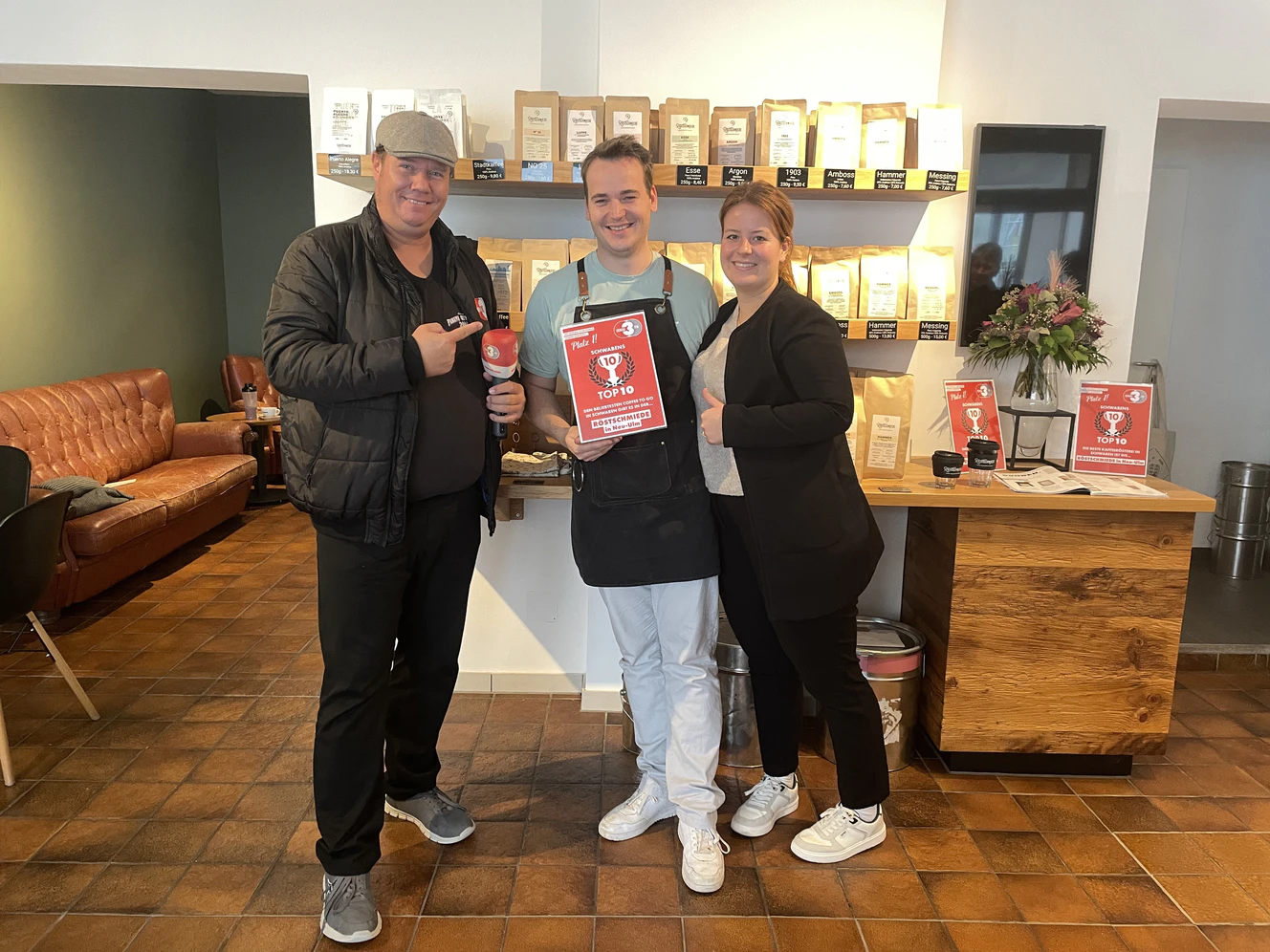 In der Röstschmiede in Neu-Ulm gibt es Schwabens beliebtesten Coffee to go.