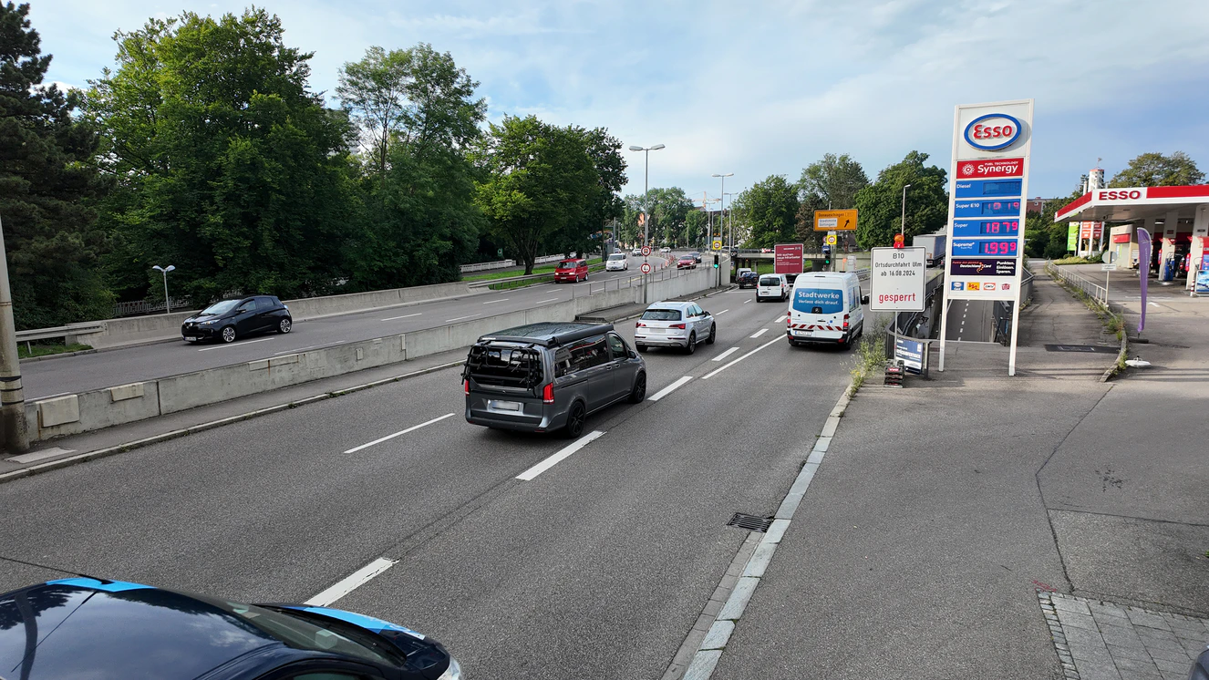 Die B10 in Ulm wird für Bauarbeiten gesperrt. — © Thomas Heckmann