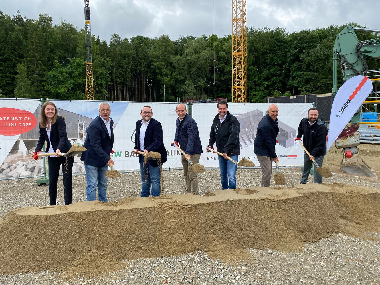Spatenstich Kieswerk Achstetten