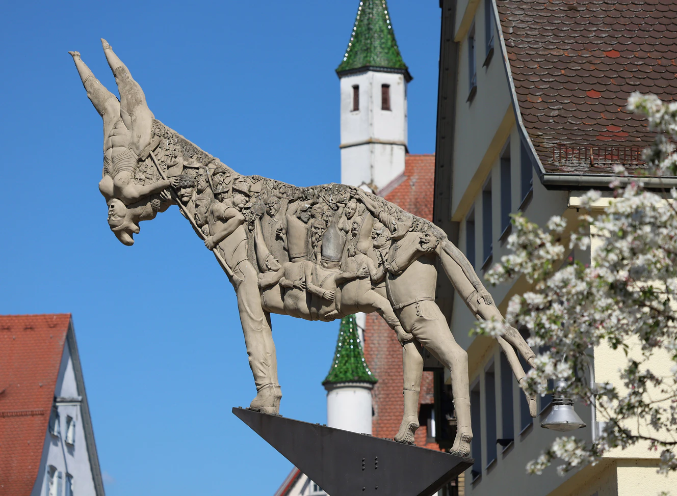 Lenk’scher Esel: Skulptur in Biberach — © BIKO