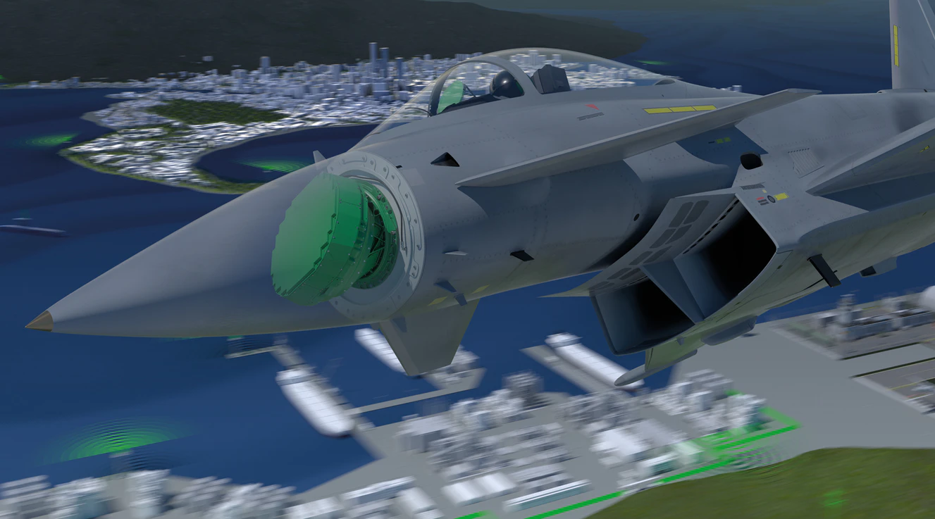Visualisierung Eurofighter Mk1-Radar — © HENSOLDT