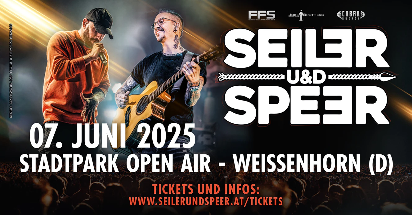 Seiler und Speer kommen am 07. Juni nah Weißenhorn.