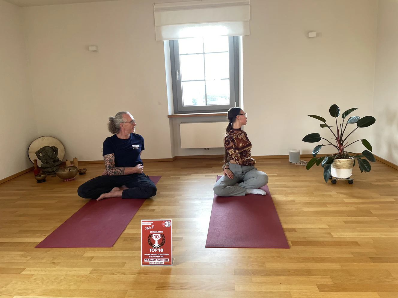 Yoga am Bahnhof in Weißenhorn ist laut DONAU 3 FM Hörern das beliebteste Yogastudio Schwabens.