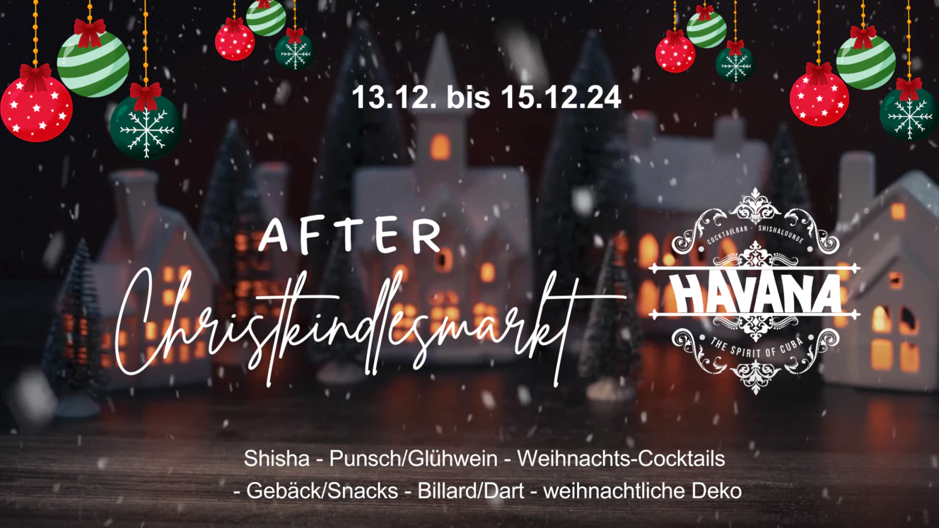 Nach dem Weihnachtsmarkt in Dillingen bietet das Havana weihnachtliche Stimmung.