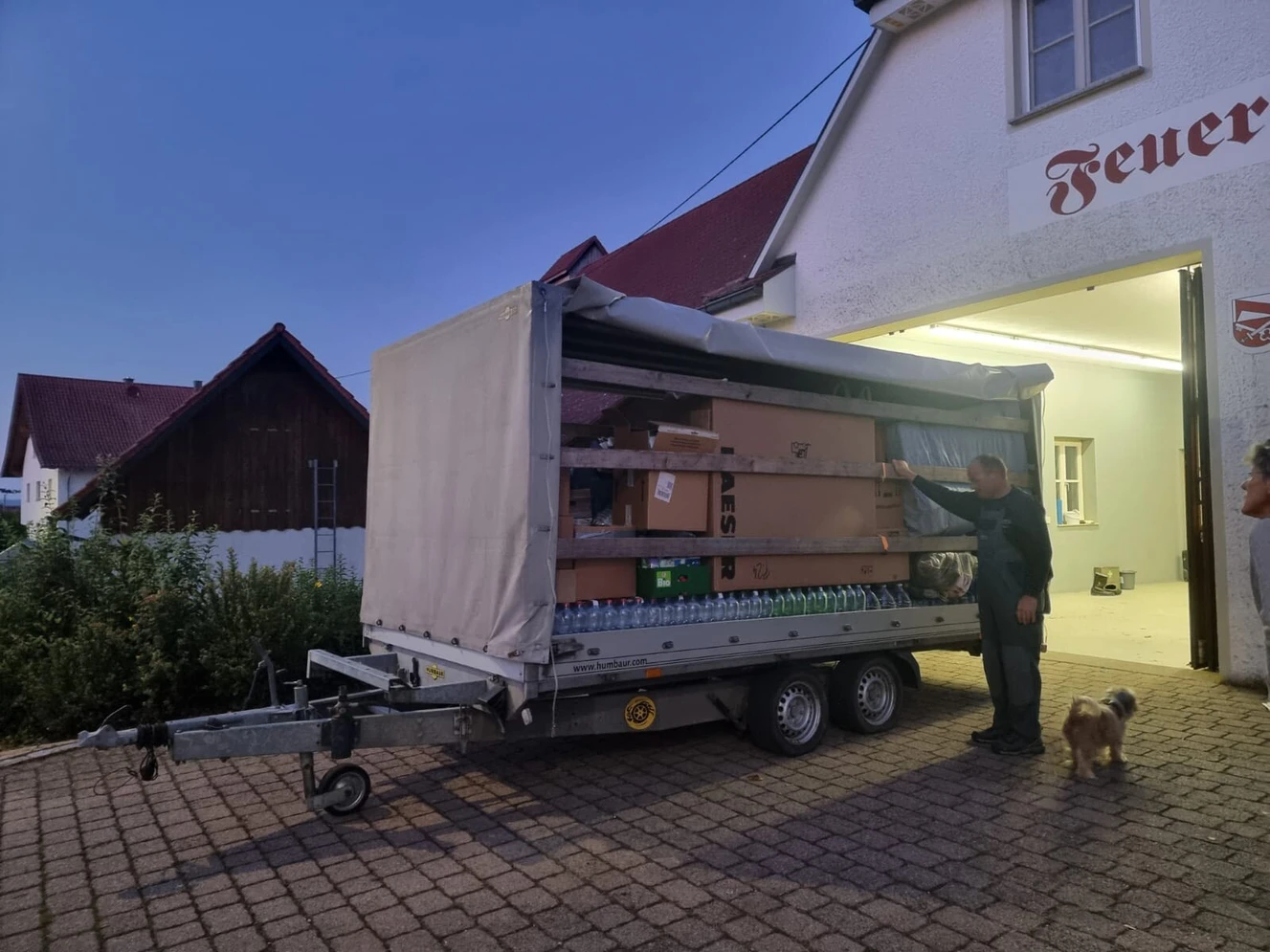 Hochwasser, Spendenfahrt Polen — © Feuerwehr Unterwachingen