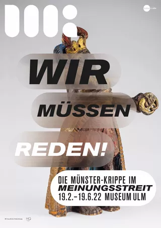 Ausstellung zur Melchiorfigur im Museum Ulm — © Museum Ulm, Gestaltung MüllerHocke GrafikDesign