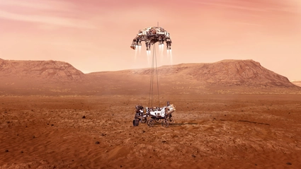 Rover landet — © NASA/JPL-Caltech