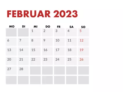 Kalender 2023