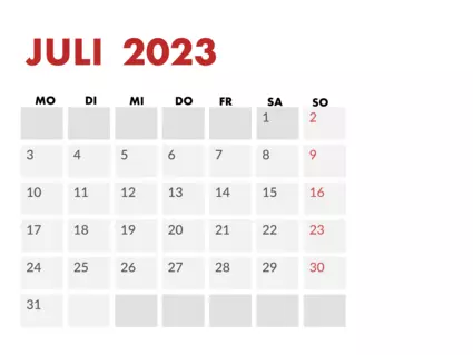 Kalender 2023