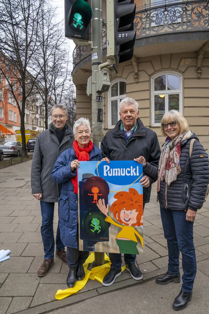 Pumuckl-Ampel in München — © Mobilitätsreferat München/DobnerAngermann