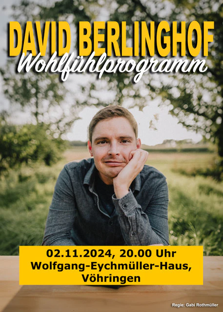 Neus Programm von Kabarettist David Berlinghof
