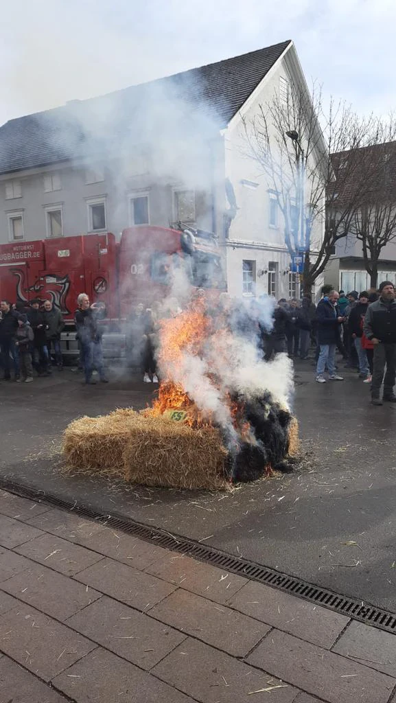 Bauernproteste am Aschermittwoch in Biberach