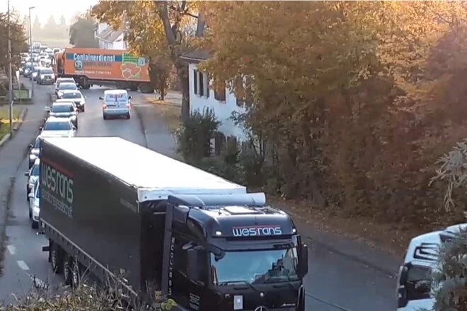 Verkehrschaos in Hochdorf — © privat