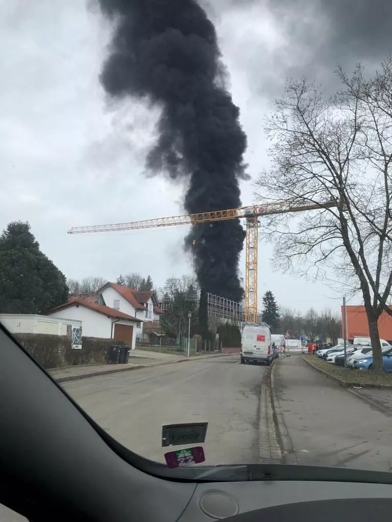 Feuer in Laupheim — © privat