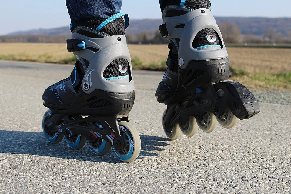 Füße eines Skaters