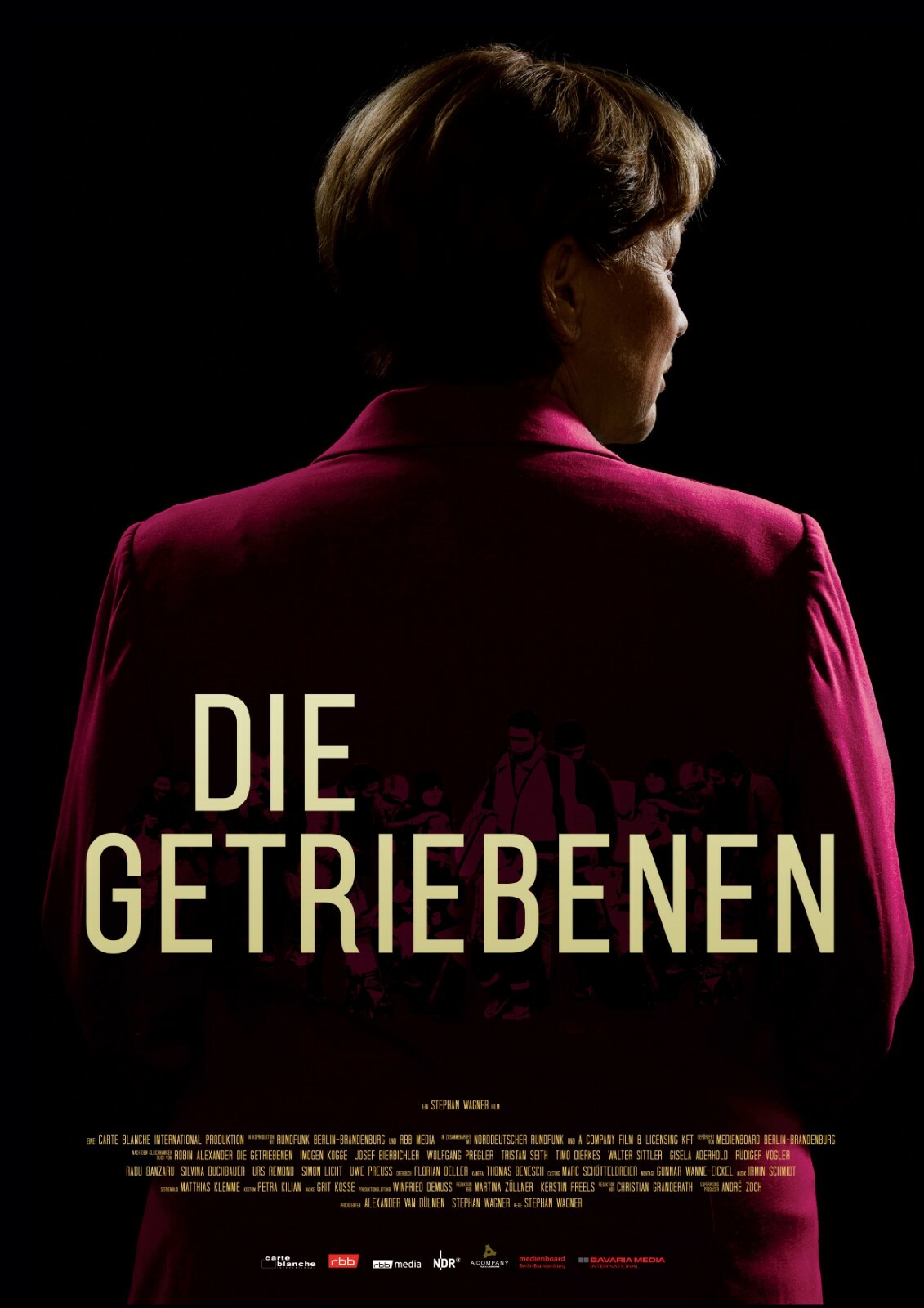 Die Getriebenen, Plakat mit Merkel