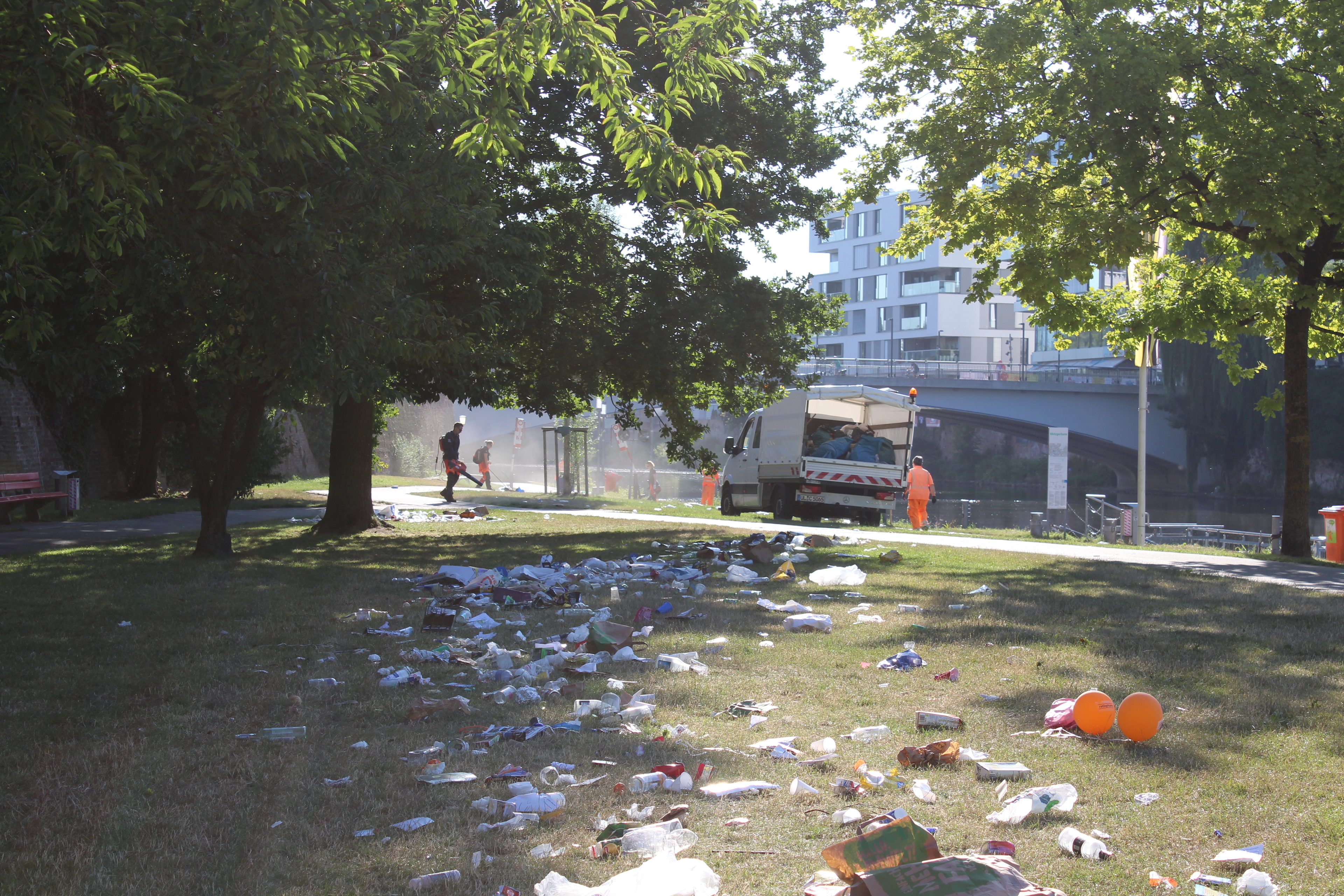 Müll am Schwörmontag in Ulm